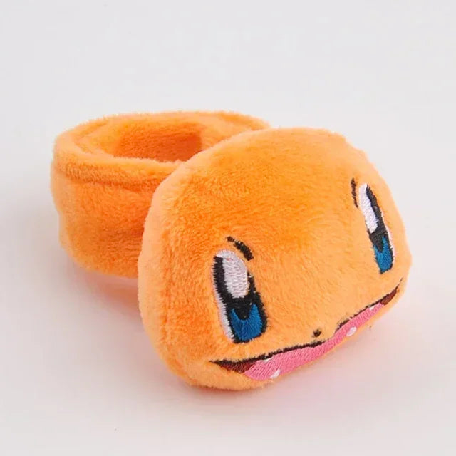 Pokemon Plush Wristband Bracelet Pikachu Bulbasaur Charmander Soft Pop Wristband Circle Child Holiday Dress Up Birthday Gifts