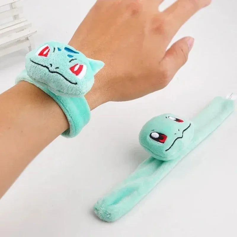 Pokemon Plush Wristband Bracelet Pikachu Bulbasaur Charmander Soft Pop Wristband Circle Child Holiday Dress Up Birthday Gifts