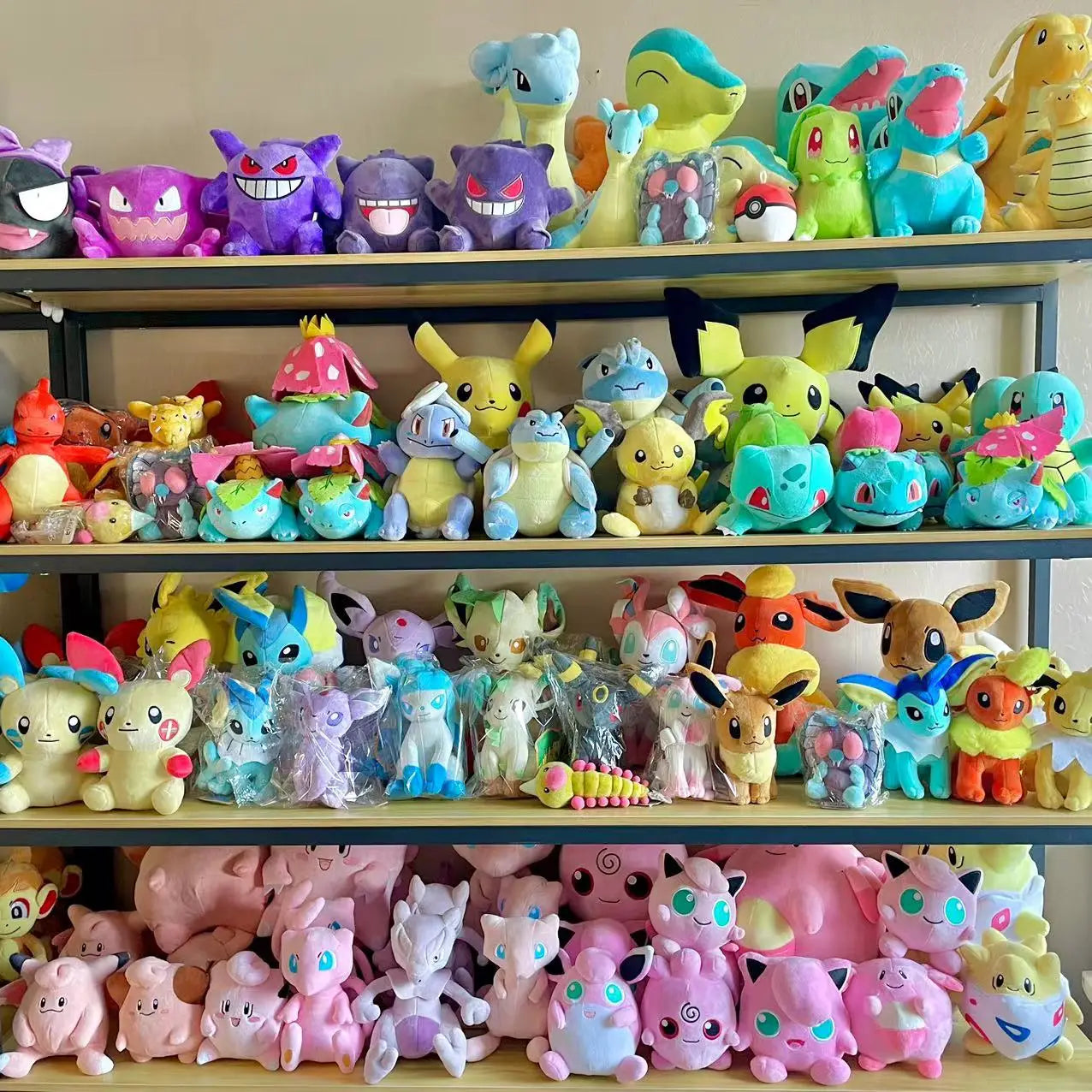 20cm Kawaii Pikachu Plush Toys Anime Pokemon Raichu Doll Cartoon Pidgeotto Butterfree Snorlax Plushie Children Collectible Toys